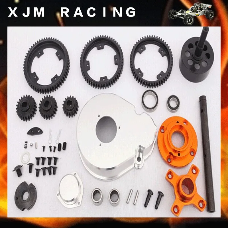 

1/5 rc car 2 speed gear kits, 3 gear ratio(17T/57T, 20T/54T, 22T/52T) for baja 5b/5t/5sc parts