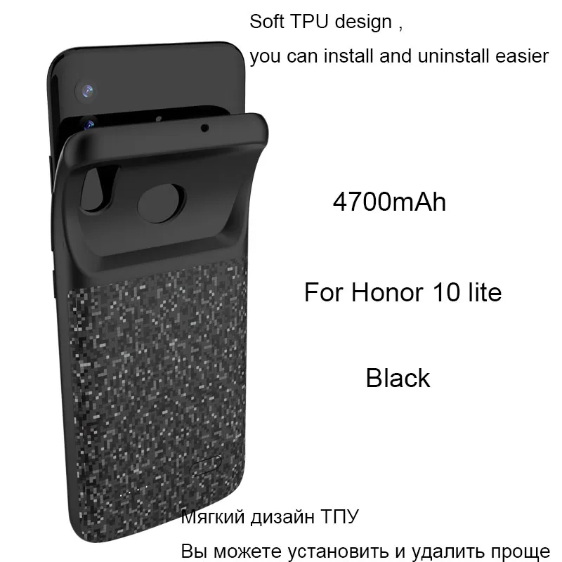 Чехол аккумулятор Newdery для Huawei Honor 10 honor 20/20 pro Nova 5T power case Lite 2019 P Smart 4700 мАч|Чехлы с