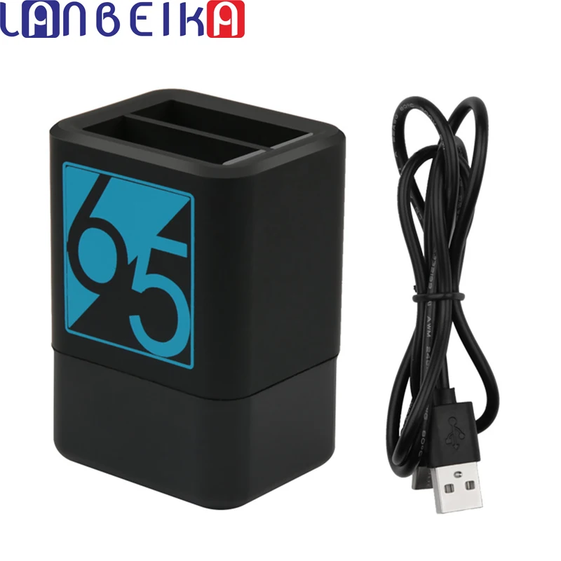 Зарядное устройство с двумя слотами для GoPro 6 5 AHDBT 501 зарядка через USB двойное