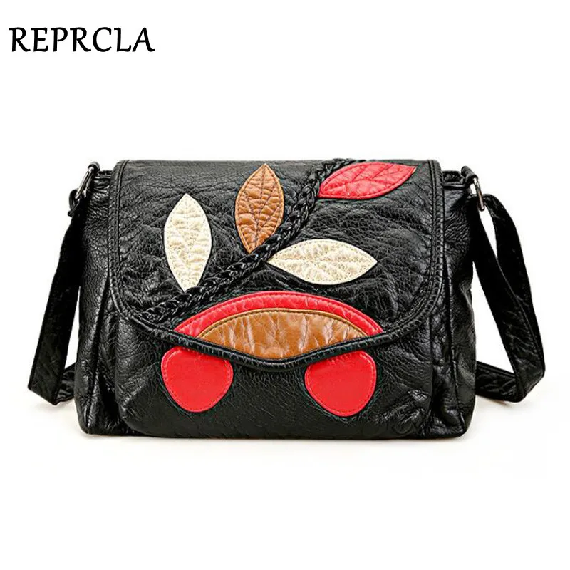 

REPRCLA Designer Soft Leather Shoulder Bag High Quality PU Ladies Handbag Casual Crossbody Bags for Women Bolsa Feminina