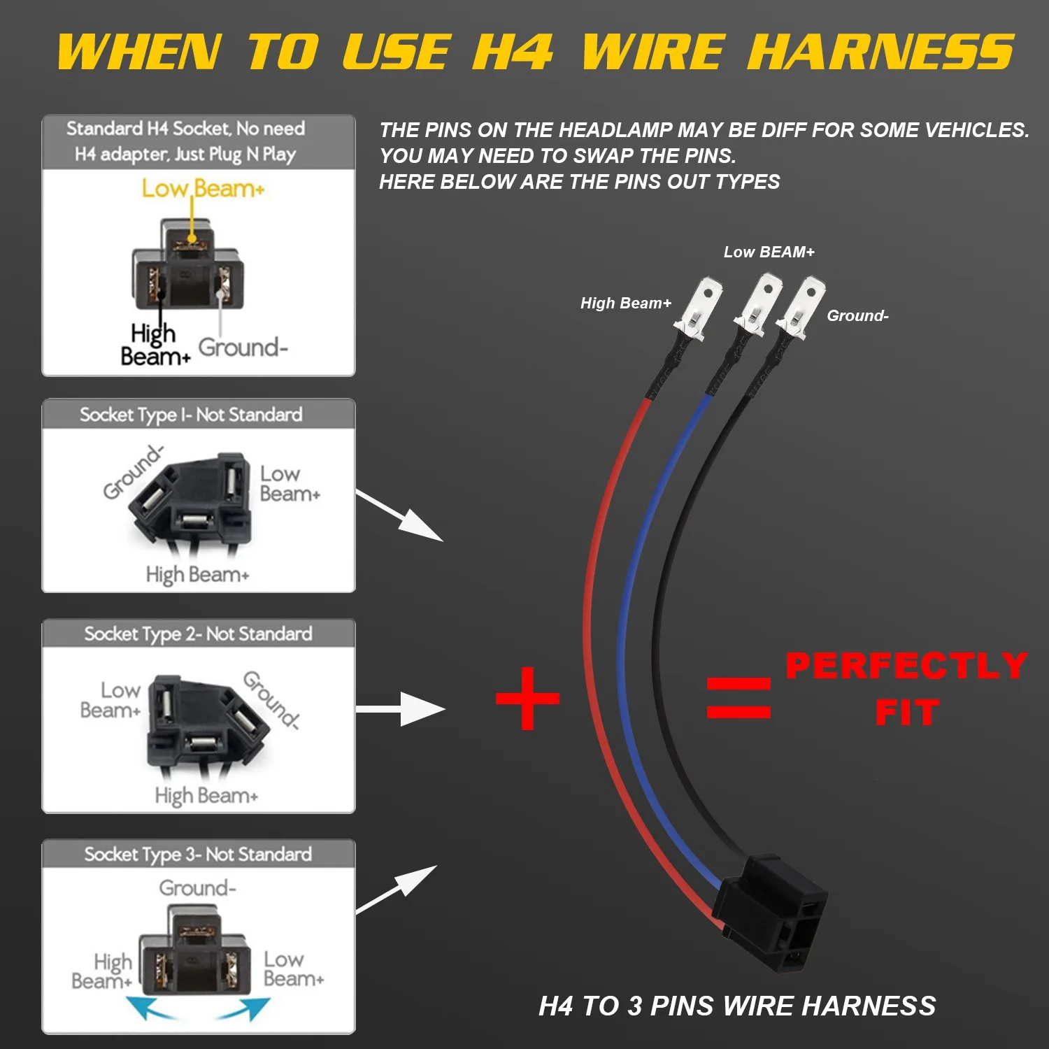 Günstige 300W 5X7 Led Scheinwerfer Led Sealed Beam kopf licht lampe Mit Hoher Abblendlicht Led Scheinwerfer Für jeep Wrangler Yj Cherokee Xj