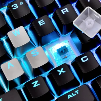 

HF DIY 8pcs Metal Keycaps For Mechanical Keyboard Translucent Keycap W A S D Direction Backlit Gaming Keycaps With Keycap Puller