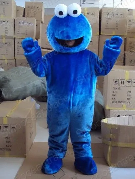 COOKIE MONSTER cartoon Mascot Costume Fancy Dress Animal mascot costume f.....