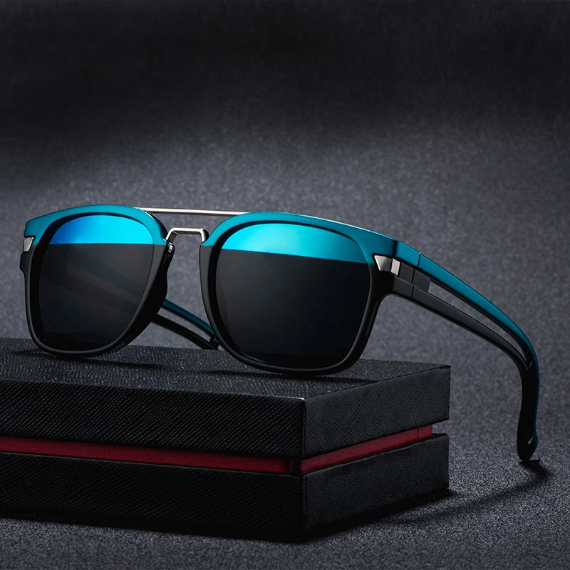 

2019 Hollowing out Sunglasses Bicolor Lens Sunglasses Men Glasses Men UV400 Protection Eyewear