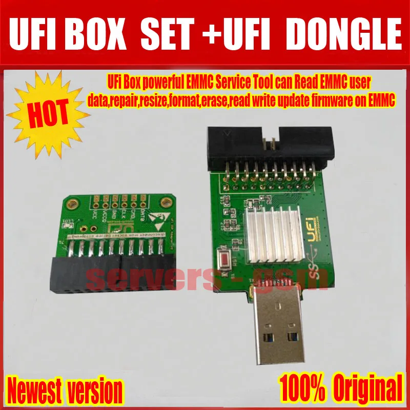 2019 Новые 100% оригинальные UFI коробка мощный EMMC Сервис Инструмент + UFI DONGLE Бесплатная доставка