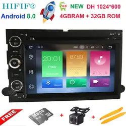 HIFIF Android 8,0 Восьмиядерный автомобильный dvd-плеер для FORD/Focus/S-MAX/Mondeo/C-MAX/Galaxy 2 Din 7 дюймов 3g/4G Wifi 32G rom gps радио