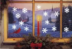 14 шт./компл. Merry Christmas Снежинка виниловая наклейка на стену домашний Декор Спальня магазин glass-наклейки на окна s Adornos Navidad 794