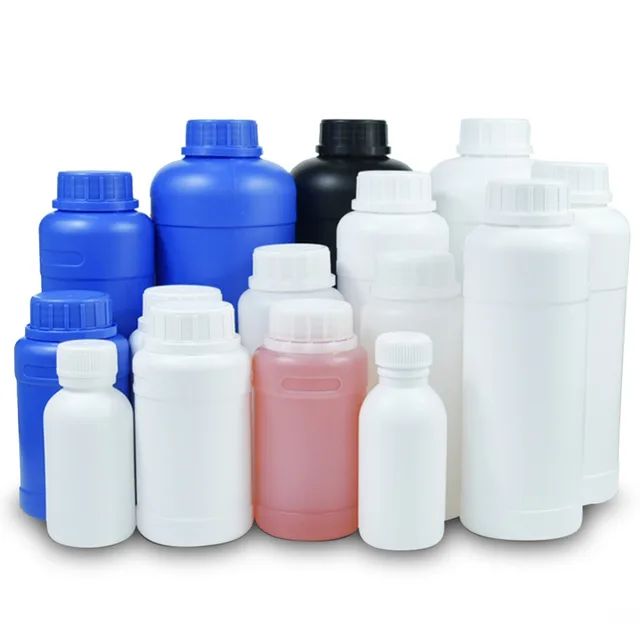 Food Grade Plastic Bottles Liquid Chemical Sample Storage Jars