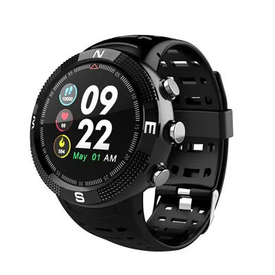 FROMPRO № 1 F18 Smart watch Sport Bluetooth 4,2 IP68 Водонепроницаемый напоминание о вызове шагомер мониторинг сна gps Смарт-часы - Цвет: Черный