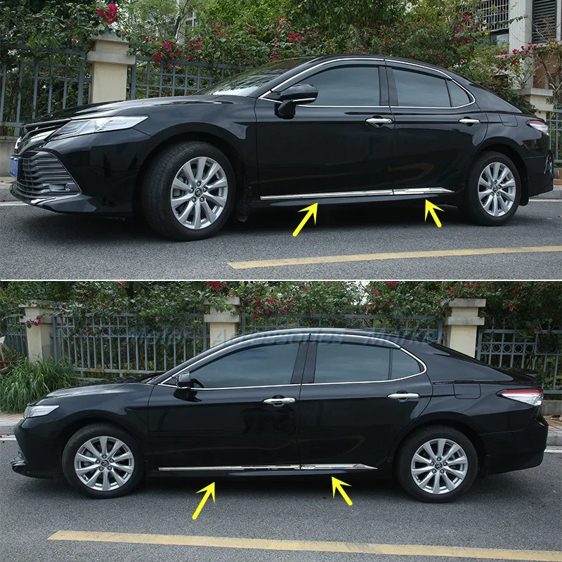 

New Stainless Steel Chrome Body Door Side Molding Trim for Toyota Camry 2018