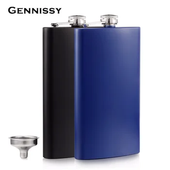 

CARRYWON Pocket 12 OZ Hip Flask with Free Funnel 304 18/8 Stainless Steel 100% Leak Proof Flasks of Alcohol Whiskey Gift for Men