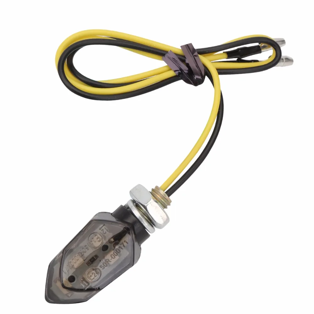 2 sztuk/partia uniwersalny wskaźnik kierunkowskazu motocykla żarówka Amber dla Honda Kawasaki Suzuki Yamaha lampa Flasher -