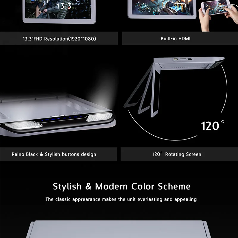 Touch-Button-13.3-inch-1080P-TFT-LCD-Car-Ceiling-Roof-Mount-Monitor-Car-DVD-Video-Player-Monitor-Built-in-Speaker-FM-HDMI-SD-2-IR-Headphones-(2)_03