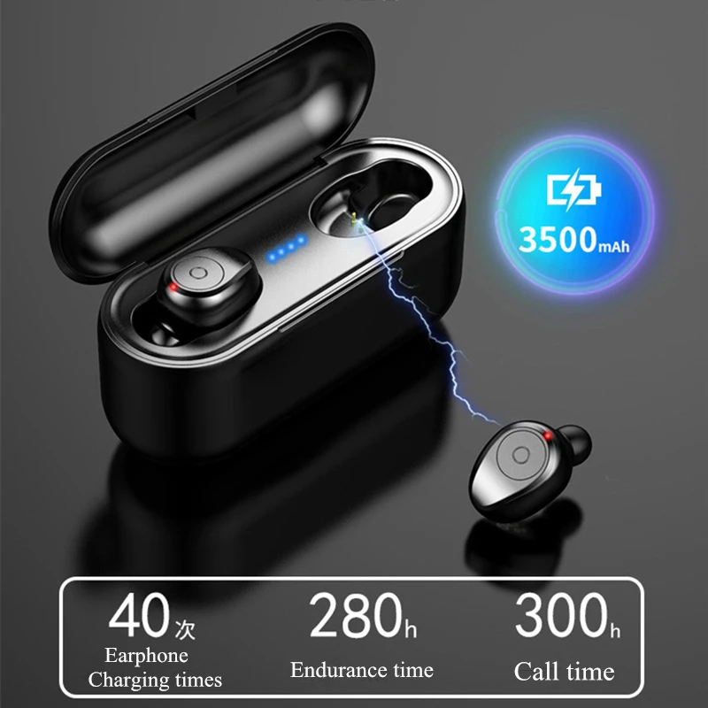 MKUYT F9 Mini 5D стерео Беспроводная гарнитура Bluetooth наушники IPX7 водонепроницаемые