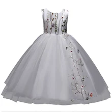 Одежда для девочек-подростков; платье-пачка принцессы с цветочным рисунком; Новинка года; Детские праздничные и свадебные платья; детская одежда; Vestidos