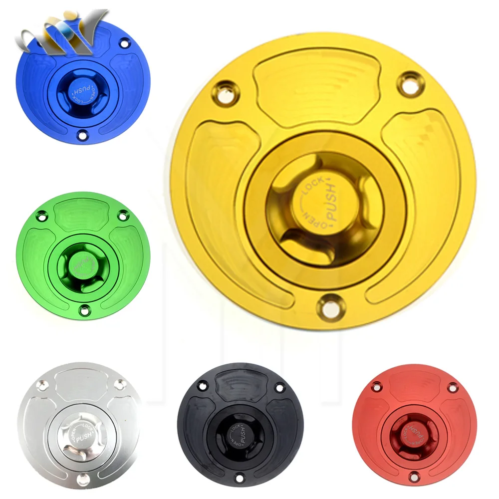 

CNC Aluminum Motorcycle Fuel Tank Gas Cap Cover Keyless For Suzuki SV650 SV650S SV1000 SV1000S GSXR 600 750 GSXR600 GSX-R750