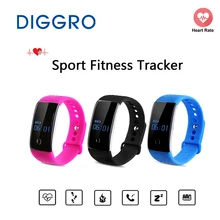 Diggro умный Браслет S1 сердечного ритма и крови кислородом Мониторы Спорт Фитнес трекер Bluetooth Смарт часы Браслет сна Мониторы
