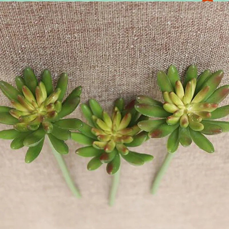 25cm Artificial Buddha Lotus Succulent Fake Foliage Evergreen Plant