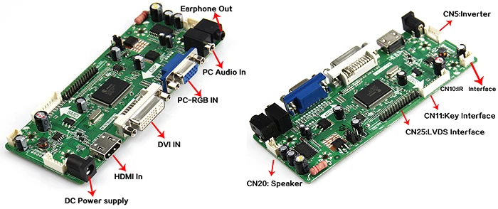 Новый контроллер драйвер платы М. NT68676 ЖК-дисплей/светодиодный (HDMI + VGA + DVI + аудио) 1024*768 для LP150X08-TLA2 B150XG01 V2