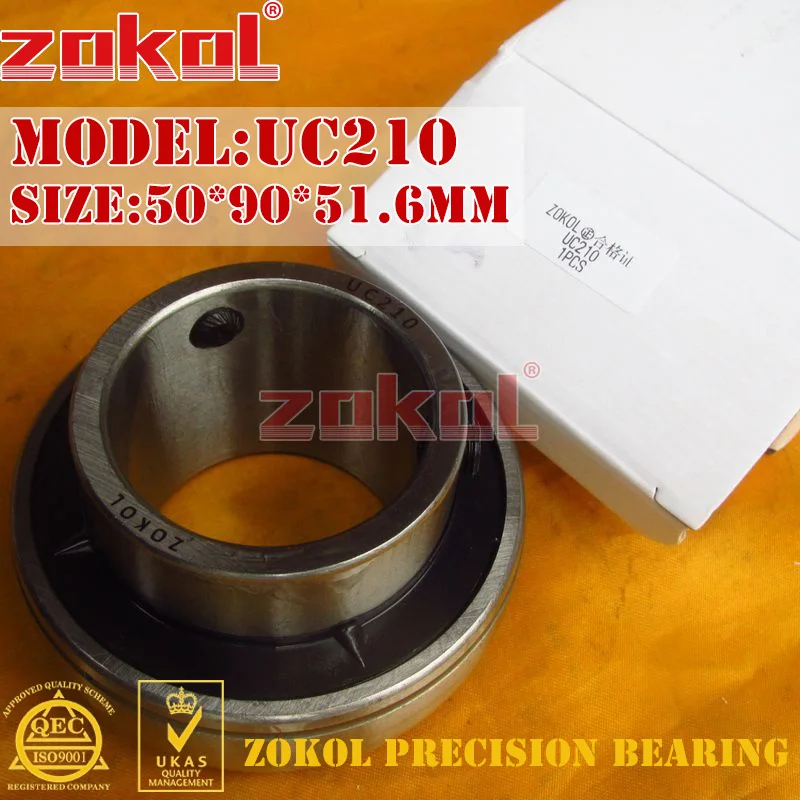 ZOKOL bearing UC210 90510 Pillow Block Ball Bearing 50*90*51.6mm | Обустройство дома