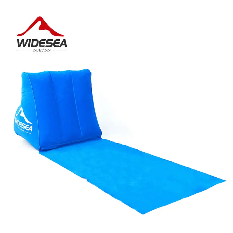 WIDESEA الشاطئ حصيرة فراش للتخييم كراسي الشاطئ وسادة مع نفخ وسادة كرسي بحر قابل للطي التخييم السفر سرير هوائي WIDESEA الشاطئ حصيرة فراش للتخييم كراسي الشاطئ وسادة مع نفخ وسادة كرسي بحر قابل للطي التخييم السفر سرير هوائي