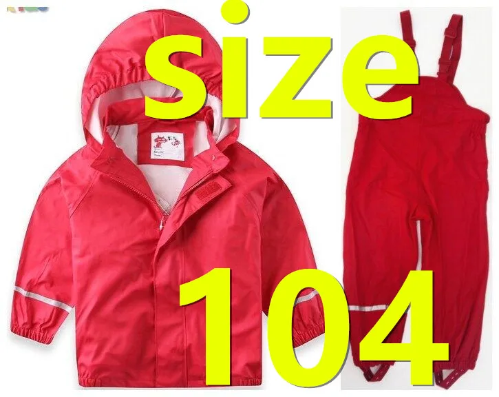 Г. Ограниченное предложение, Новая ветровка для мальчиков и девочек водонепроницаемый дождевик костюм русская детская весенне-осенняя куртка плащ, одежда и штаны - Цвет: Straps pants104