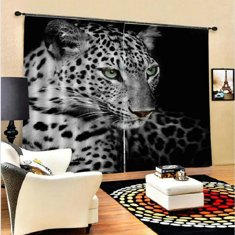 3D Печатные шторы для гостиной и спальни Cortinas Para Sala De Estar Beast и естественное изображение на заказ - Цвет: curtain8