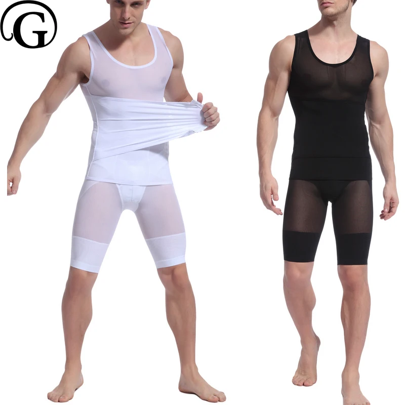 Men Gynecomastia Abdomen Fat Burn Full BodySuit