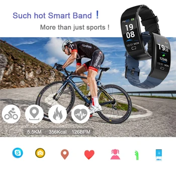 

Smart Band Wristband IP68Waterproof Sports Watch Smart Fitness Bracelet call reminder take photos remotely female function