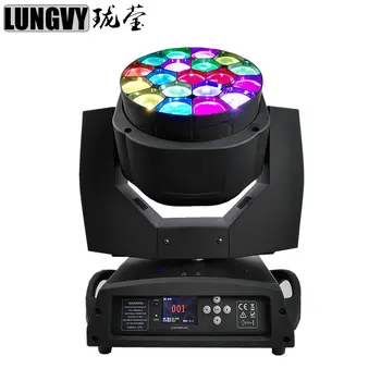 

Free Shipping Infinite Moving 19x15w Big Led Bee Eye Moving Head Stage Lighting With Zoom Moving Head Led Beam