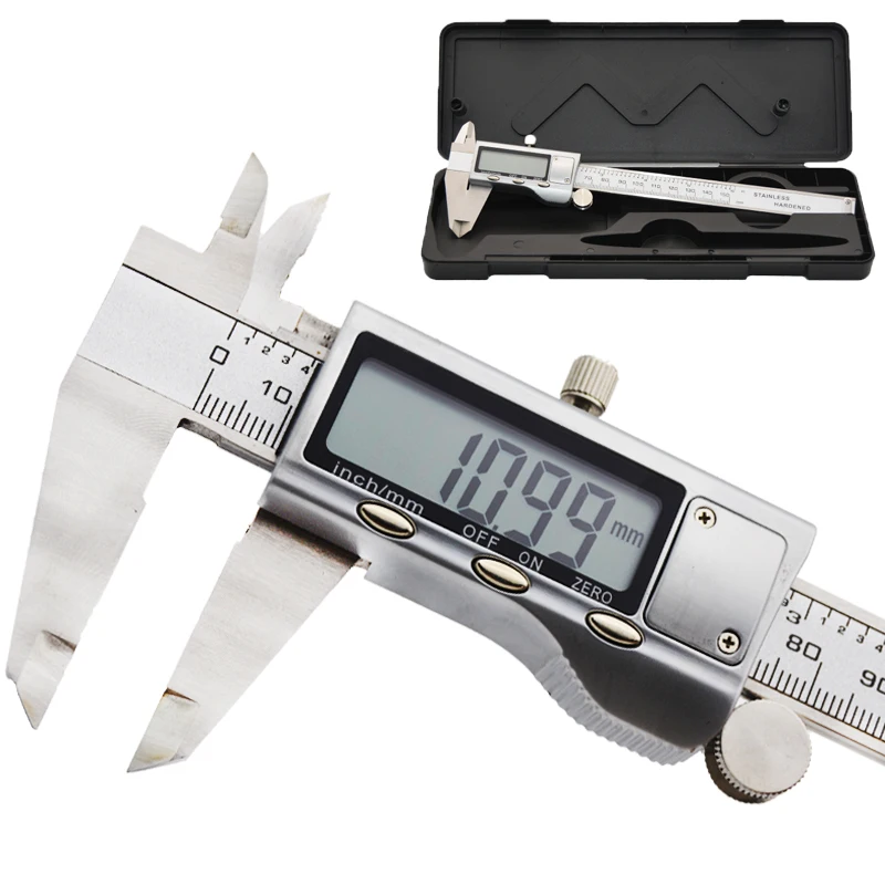 6/" Stainless Steel Electronic Caliper Digital Vernier Caliper 150mm Measuring