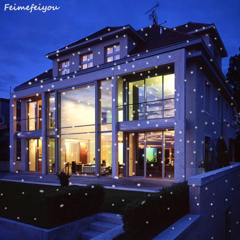 

LYFS remote control snowflower wireless lampada LED Laser Projector Stage Light outdoor Christmas Lighting garden party