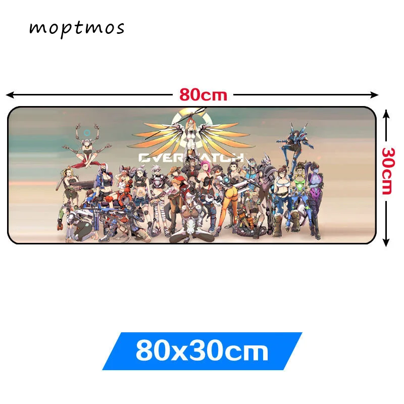 Overwatch Extra Large Gaming Mouse Pad Anime D.VA Mouse Mats Non-Slip Mousepad Mousepad for Laptop & PC (31.5