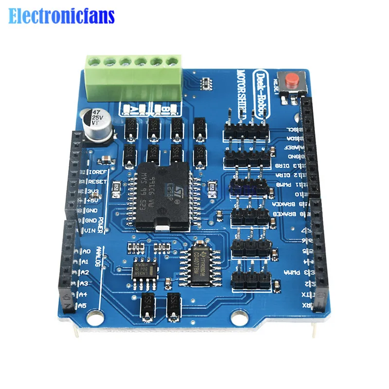 L298P щит R3 DC мотор драйвер модуль 2A h-мост 2 way при напряжении от 5 в до 12 В релейный модуль для Arduino UNO 2560 NW