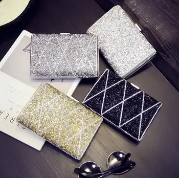 

New Arrival High quality Rhinestone handbags women Chain shoulderbags flap Bride wedding purse evening bags fashion Day clutches