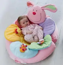 Conejo rosa sofá inflable del asiento del flor de elc me sienta encima de acogedor infantil alfombra de juegos blandos ec-002
