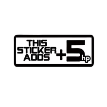 Nuova vendita calda Car styling questo adesivo aggiunge 5hp decalcomania del vinile Sticker Car styling adesivi creativi Jdm