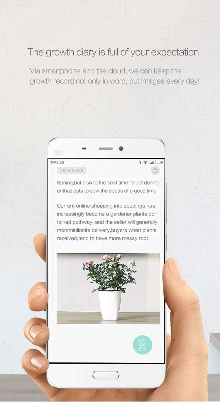 Международная версия Xiao Xiaomi Mi монитор, флора, цифровые растения, трава, цветы, уход, грунт, вода, свет электронный тестер, датчик для сада
