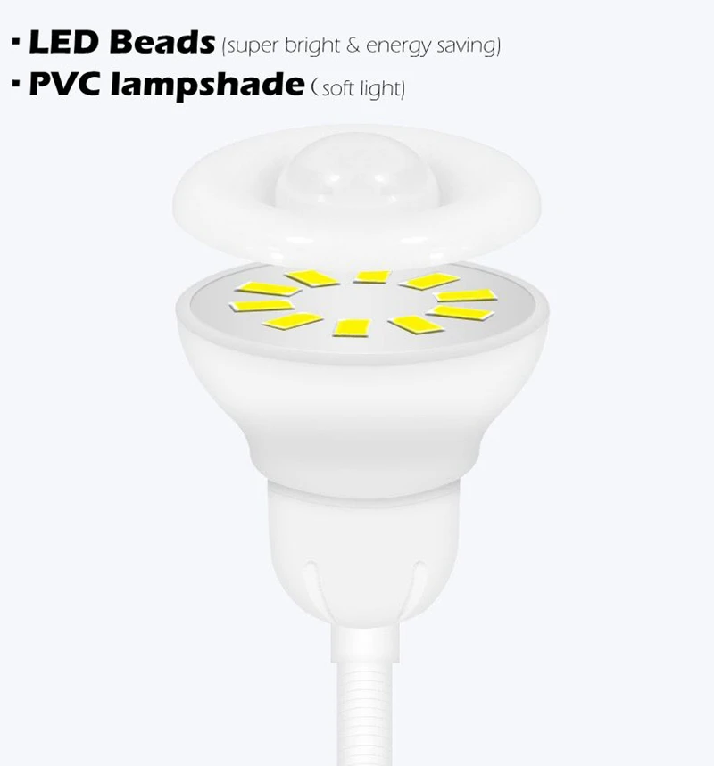 AC220V 3,3 W E27 США разъем LED PIR инфракрасный детектор движения Сенсор свет ночника энергосберегающие лампы 360 градусов вращения