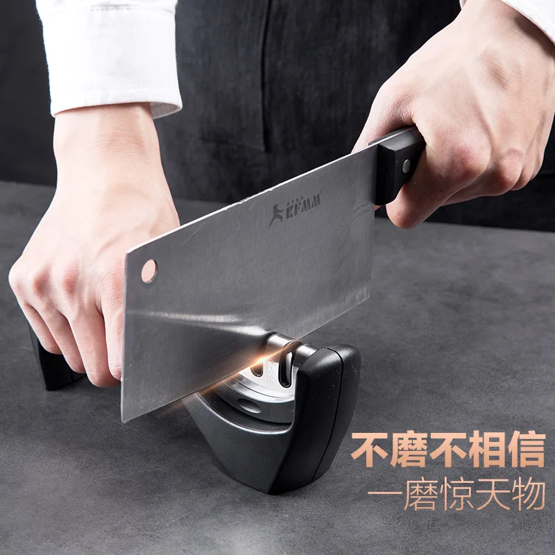 Нержавеющая сталь фиксированная точилка Заточка камень кухонные гаджеты бытовой полированный алмаз для заточки нож