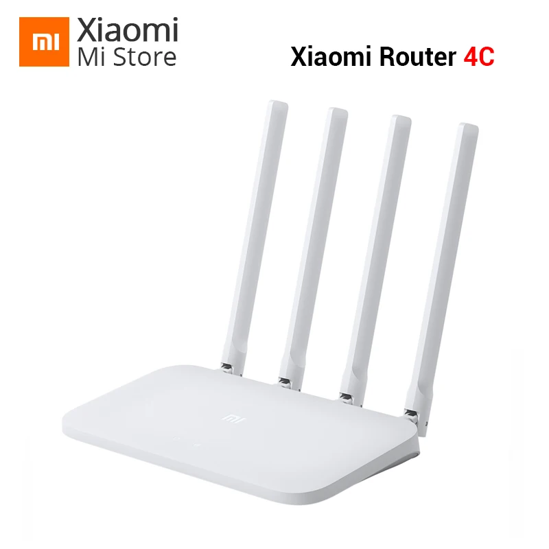 

Original Xiaomi Mi Router 4C 64MB RAM 802.11 b/g/n 2.4G 300Mbps 4 Antennas Smart APP Control Wireless WiFi Routers Repeater