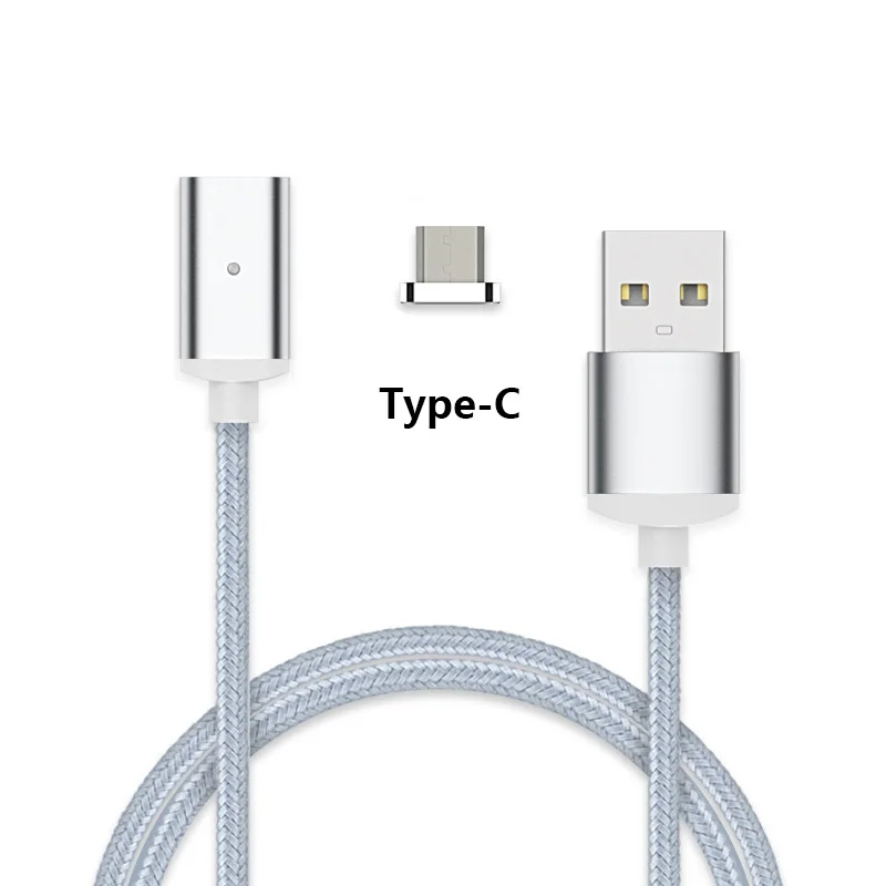 Магнитный кабель F-Line usb type C и кабель Micro USB с нейлоновой оплеткой светодиодный индикатор синхронизации данных 2,4 А нейлоновый Магнитный кабель для зарядки - Тип штекера: Великобритания