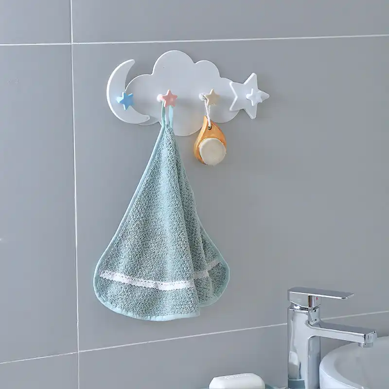estanter/ía de Pared Nubes Perchero para ni/ños para habitaci/ón de ni/ños Ganchos autoadhesivos sin Agujeros StyleBest Ganchos de Pared para Pared y Papel Pintado autoadhesivos