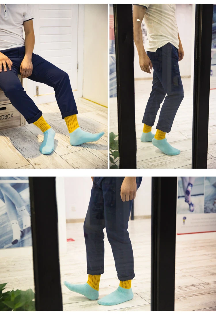 Новое поступление точки Красочные Роскошные Стиль Новинка Для мужчин Носки для девочек хлопковые носки для Для мужчин в стиле хип-хоп