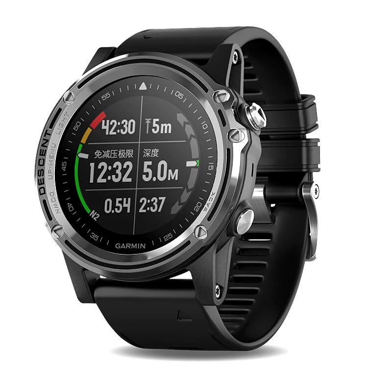 GARMIN, Descent Mk1,Silver Sapphire with Black Band
