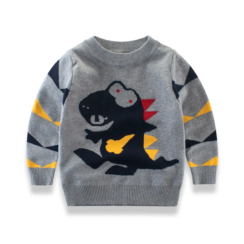 Autumn Winter New Kids Children Sweater Baby Boys Sweater Dinosaur Boy