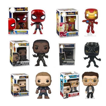 

MARVEL Avengers 4 Endgame Cptain America Tony Stark Iron Man Thanos Panther Action Figures Collectible Model Toys for Children