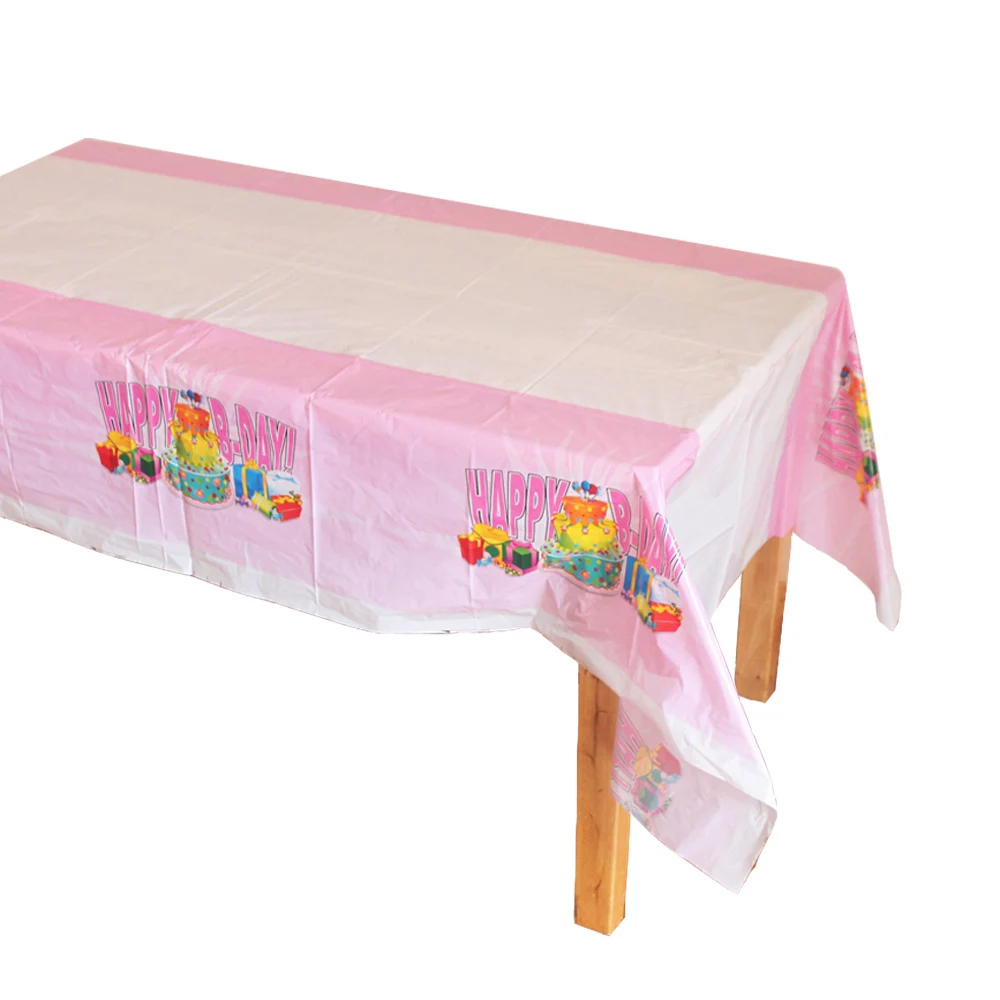 Disposable Plastic Table Cloth Table Cover Birthday Tablecloth