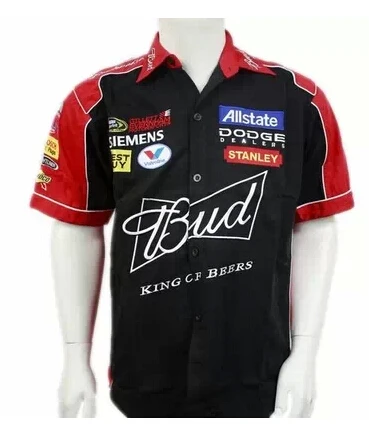 NEW 2021 brand men F1 suit shirt summer club team budweiser car overalls off road shirts motocross jacket