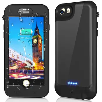 

For iPhone 7/8 Life Wterproof case Ultra Thin 3000mAh Power Bank with Screen Protector Battery Charger Case For iPhone 7 4.7inch